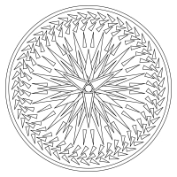 Mandala del Lato Oscuro Nr. 001