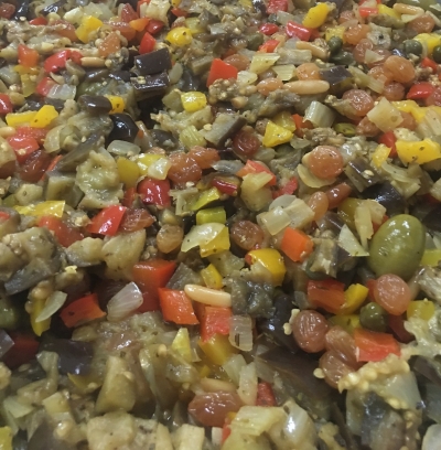 Caponatina siciliana con sedano e olive